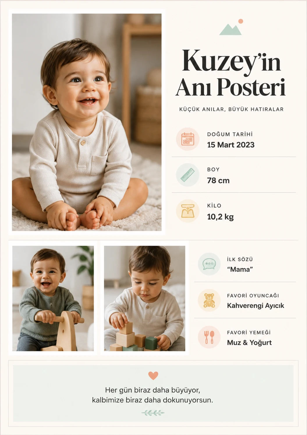 Baby / Child Memory Poster