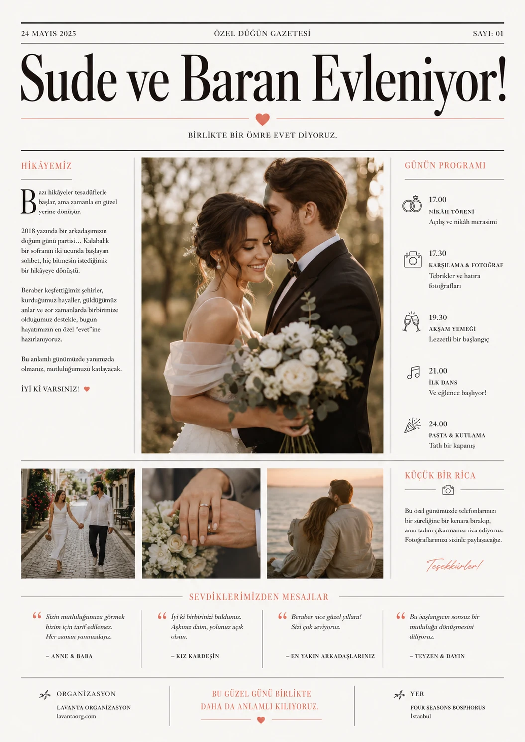 Custom Wedding Newspaper